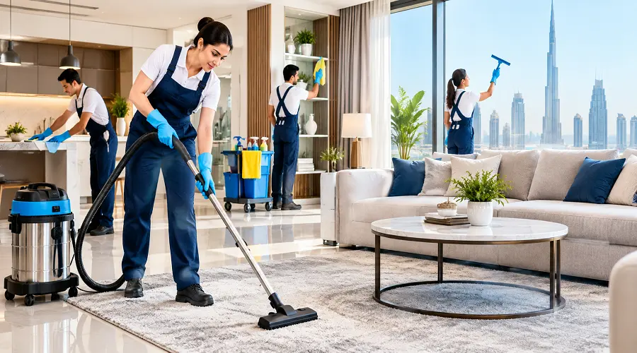 Professional cleaners providing Best Deep Cleaning Services in Dubai